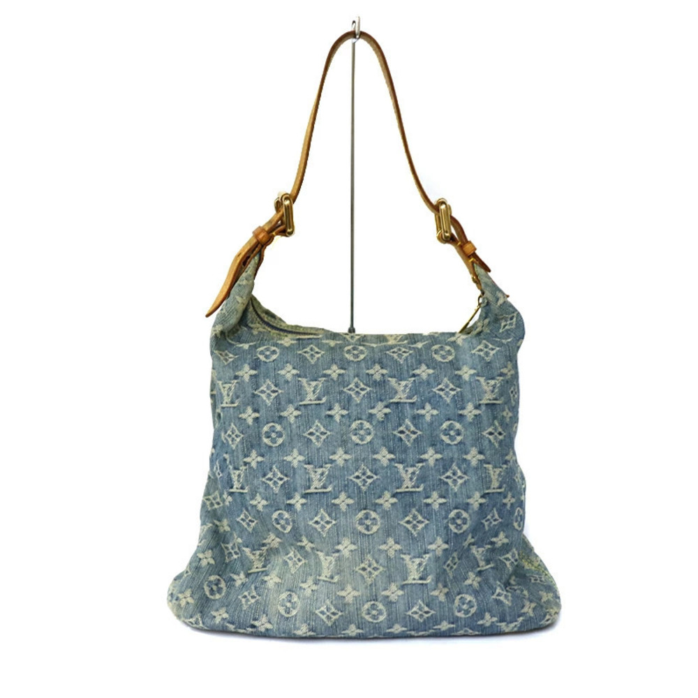 Louis Vuitton Denim Handbag Blue Baggy